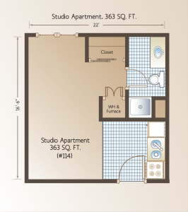 Studio 1 Bedroom Apartment - Arbor Court Alvamar Independent Living in Lawrence, Kansas